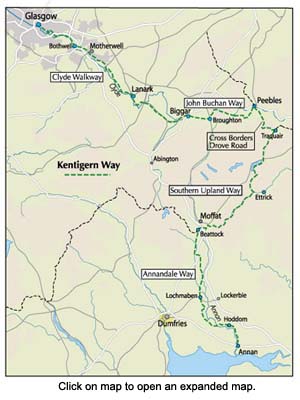 Kentigern Way route map